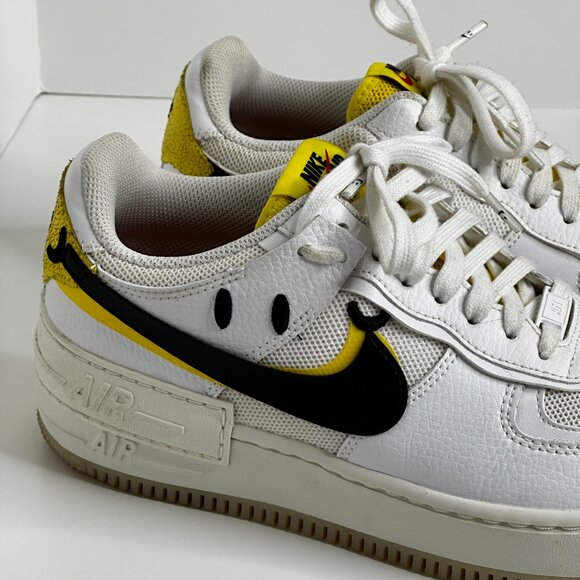 air force 1 yellow smiley face
